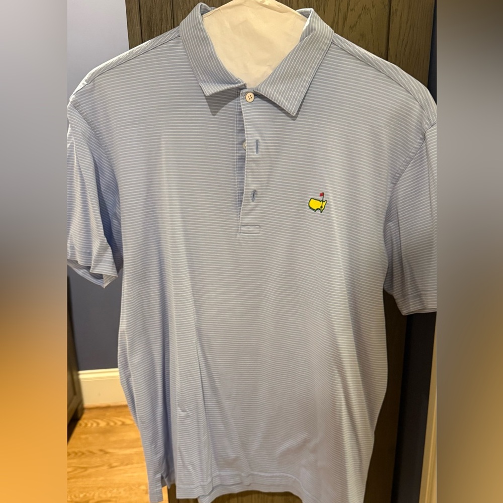 Masters Amen Corner Polo Shirt with Textured Fabric and Collar